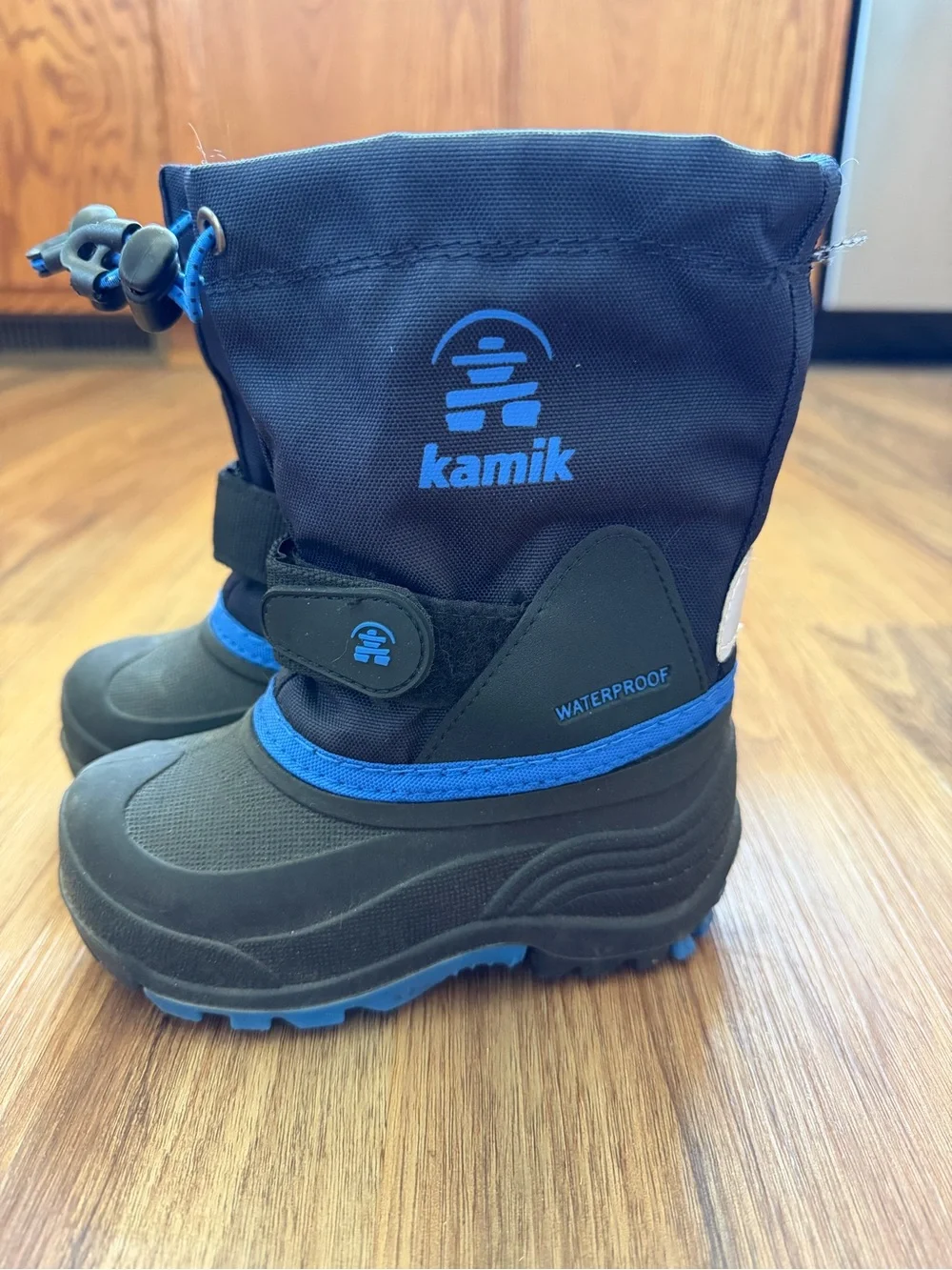 Kamik Waterproof Insulated Toddler Snow Boots Size 8 EUC